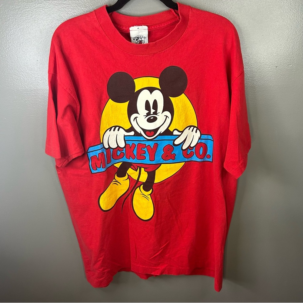 Vintage Disney Mickey & Co Mickey Mouse Single Stitch Shirt Size XL